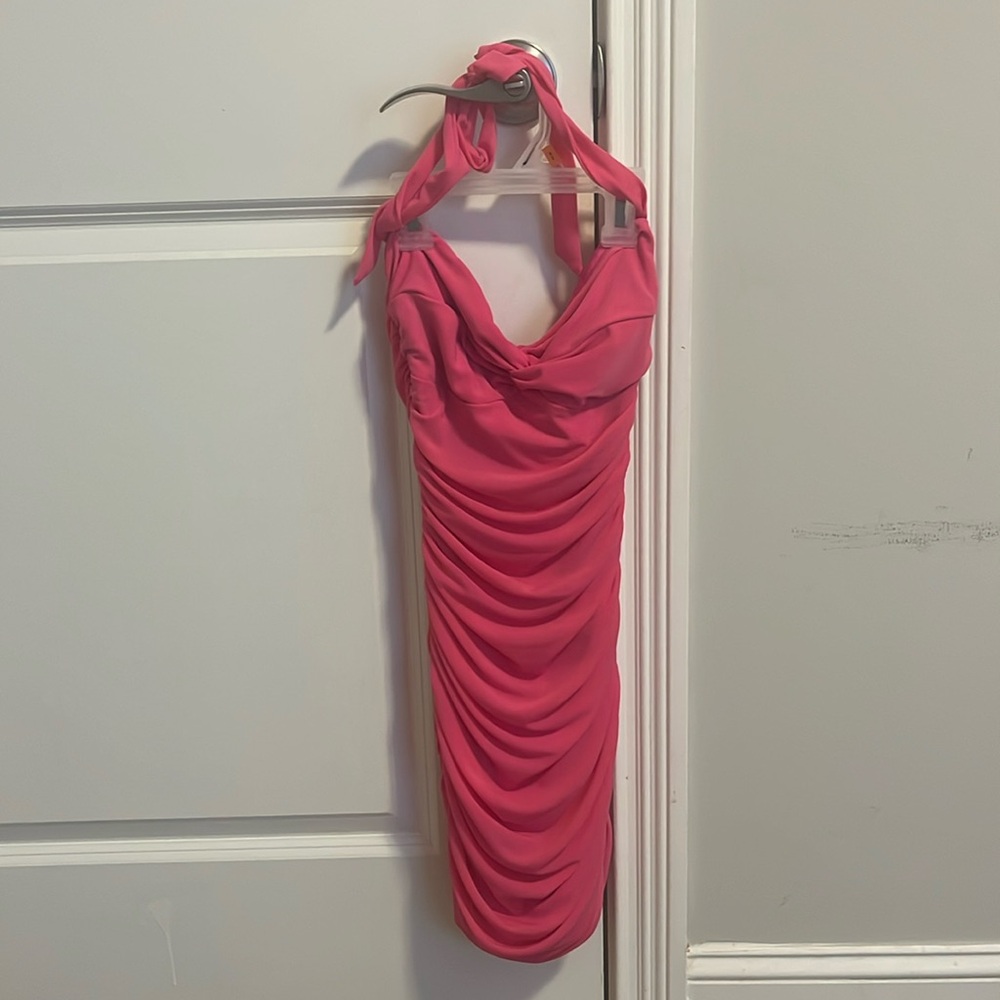 Hello Molly Lipstick Tonight Dress Pink XS